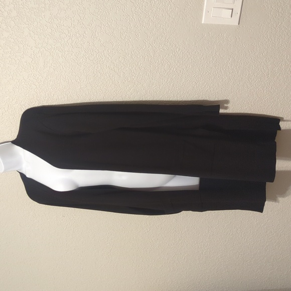 89th & Madison black long sleeve long open front cardigan sweater - Picture 2 of 10